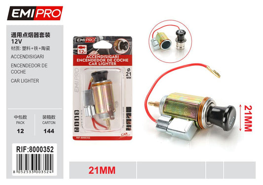 Accendisigari 12v 21mm