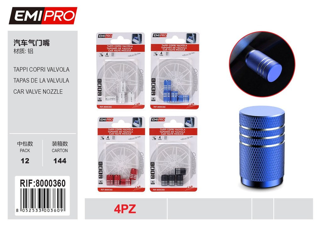 Tappi Coprivalvola Pneumatico 4Pcs