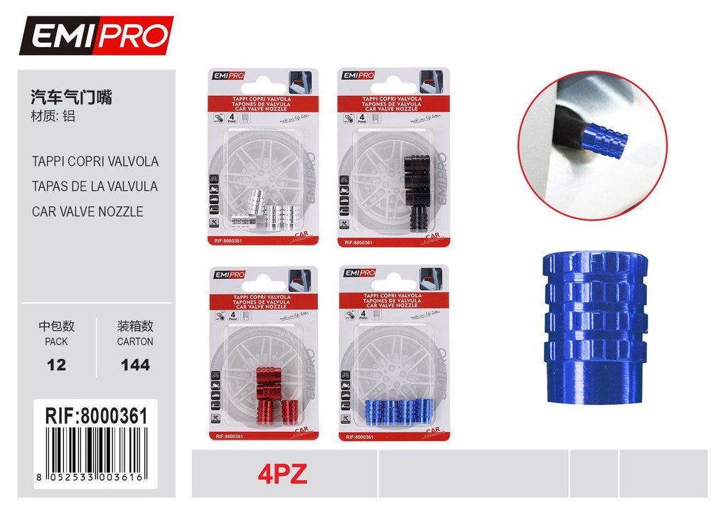 Tappi Coprivalvola Pneumatico 4Pcs