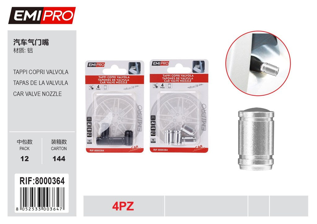Tappi Coprivalvola Pneumatico 4Pcs