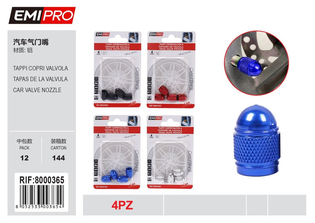 Tappi Coprivalvola Pneumatico 4Pcs