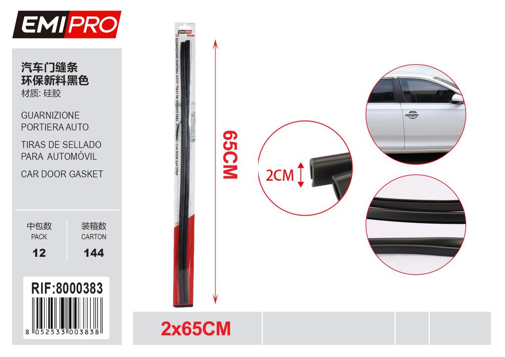 Guarnizione Portiera Auto 2*65cm