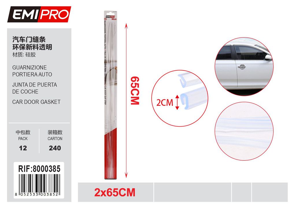 Guarnizione Portiera Auto 2*65cm