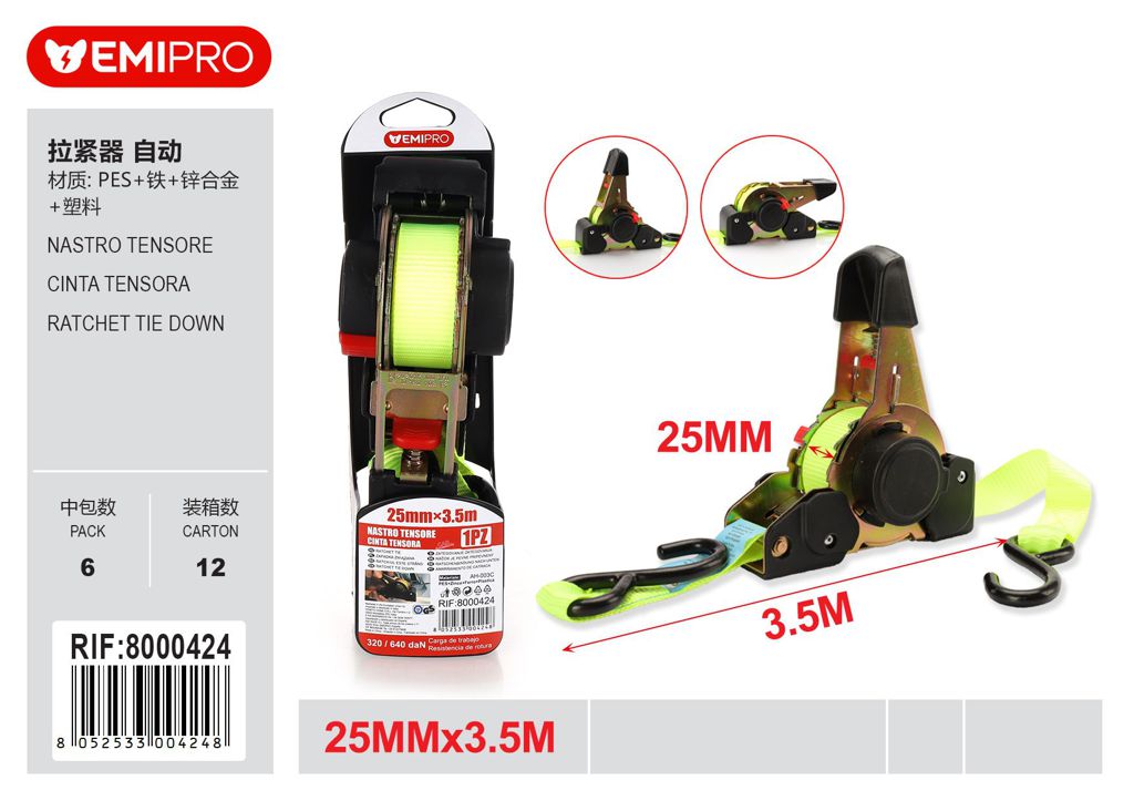 Nastro Tensore 25mm*3.5M