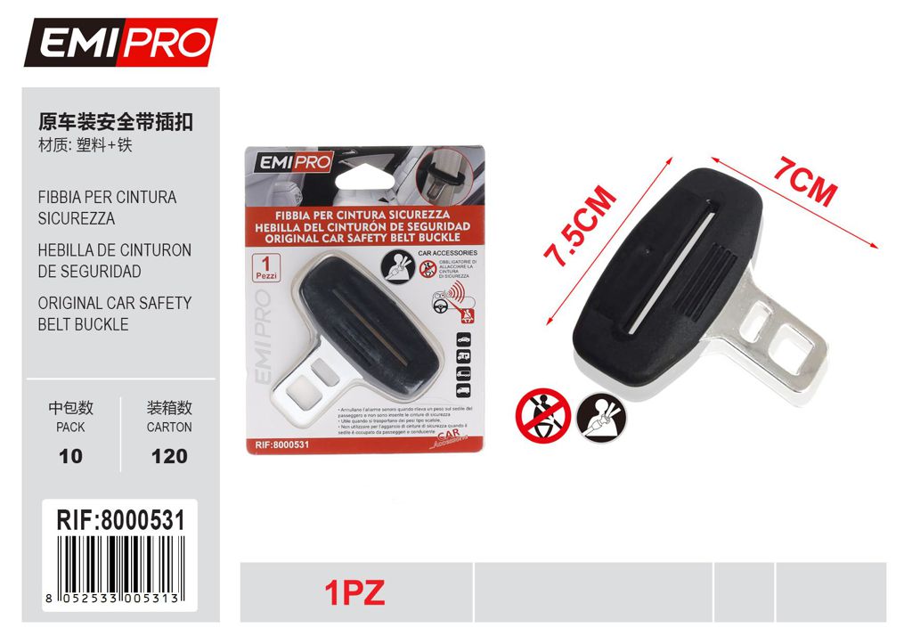 Fibbia Per Cintura Sicurezza 1Pcs