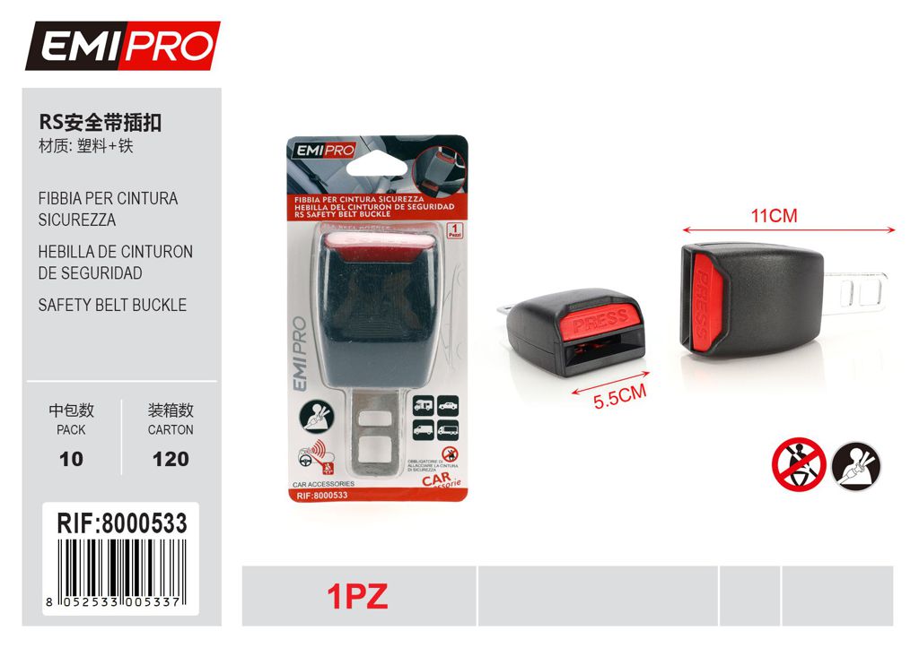 Fibbia Per Cintura Sicurezza 1Pcs