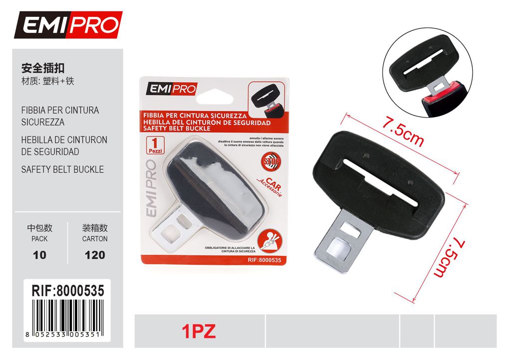 Fibbia Per Cintura Sicurezza 1Pcs