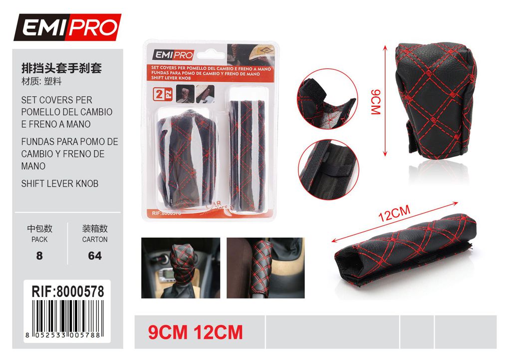 Set Covers Per Pomello Del Cambio E Freno A Mano