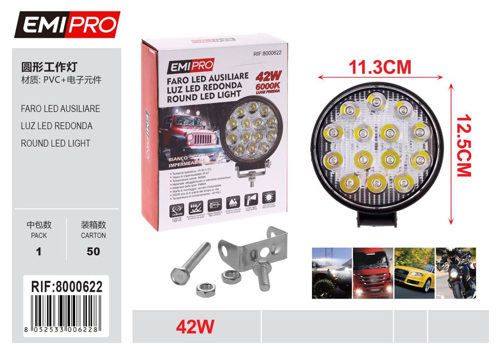 Faro Led Ausiliare 42w 20mm