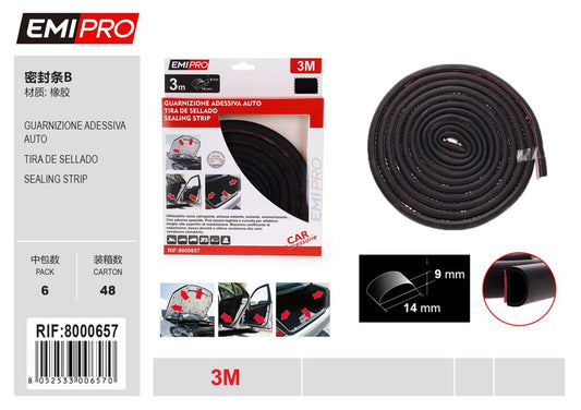 Guarnizione Adessiva Auto 9*14mm