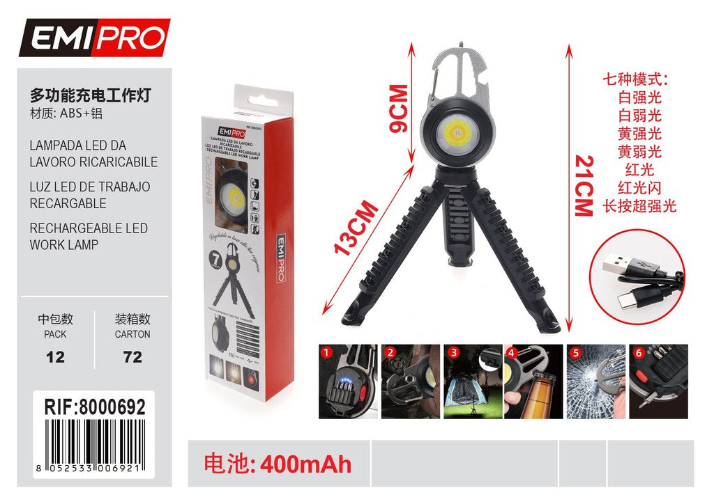 Lampada Led Da Lavoro Ricaricabile