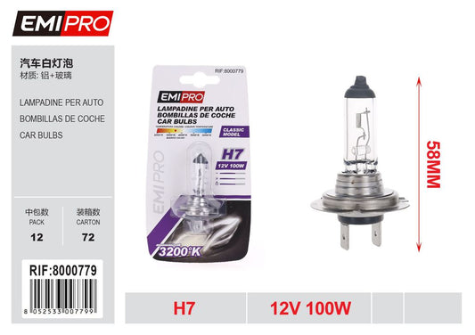 Lampadine Per Auto H7 12v 100w