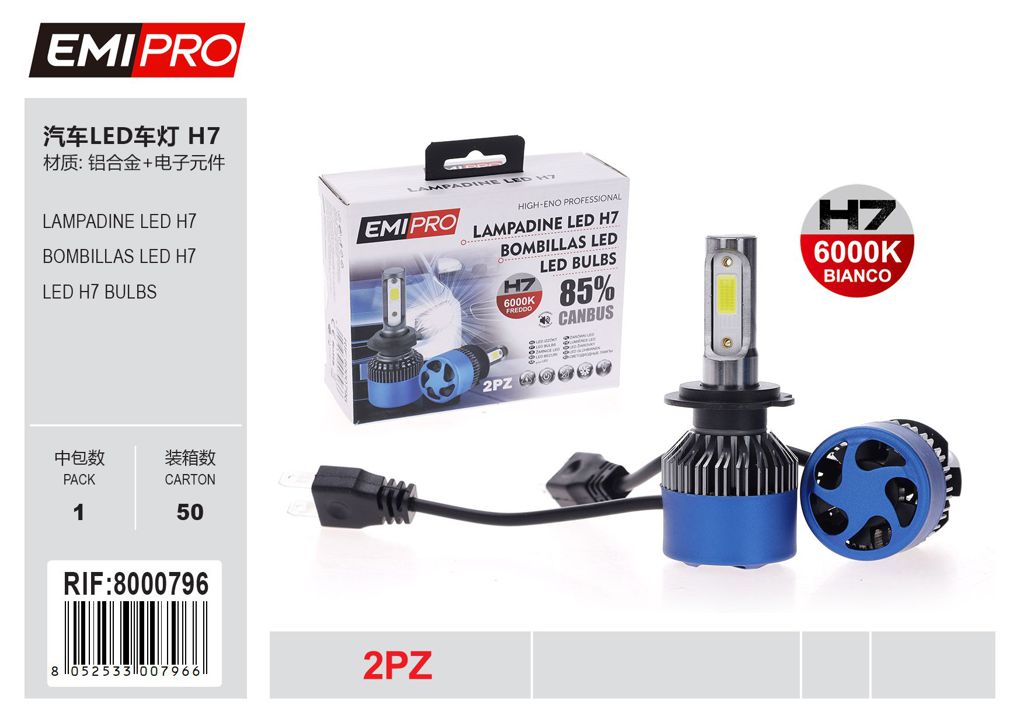 Lampadine Led H7 2Pz