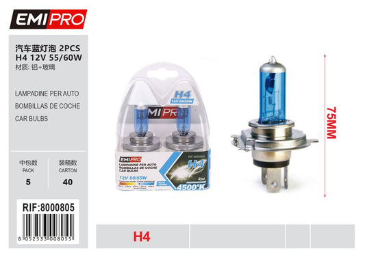 Lampadine Per Auto Blu H1 12v 55/60w