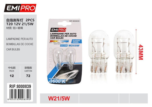 Lampadine Per Auto T20 12v 21/5w