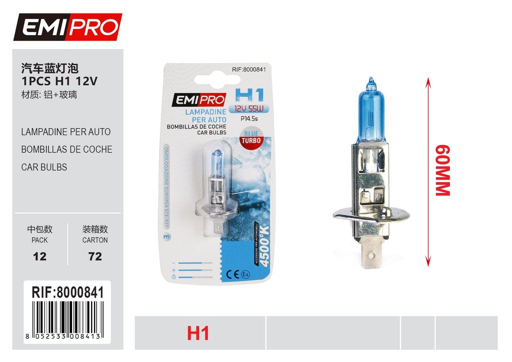 Lampadine Per Auto Blu H1 12v 55w
