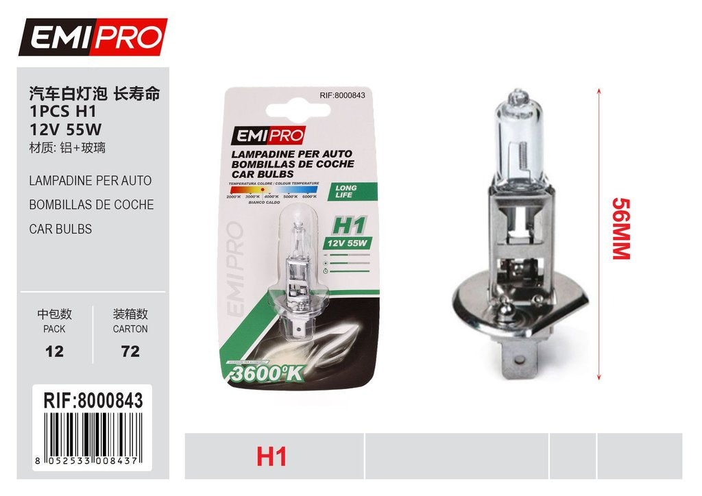 Lampada Da Auto H1 12v 55w
