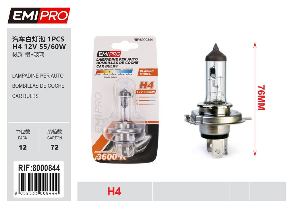 Lampadine Per Auto H4 12v 55/60w