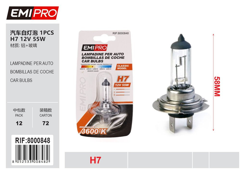 Lampadine Per Auto H7 12v 55w