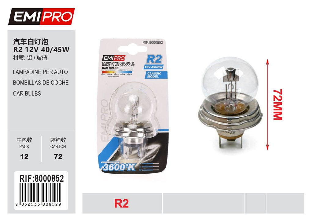 Lampadine Per Auto R2 12v 40/45w