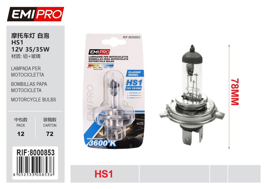 Lampada Da Motocicletta Hs1 Px43T 12v 35/35w