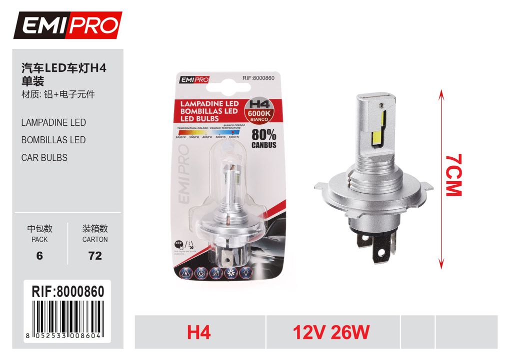Lampadine Led H4 26w