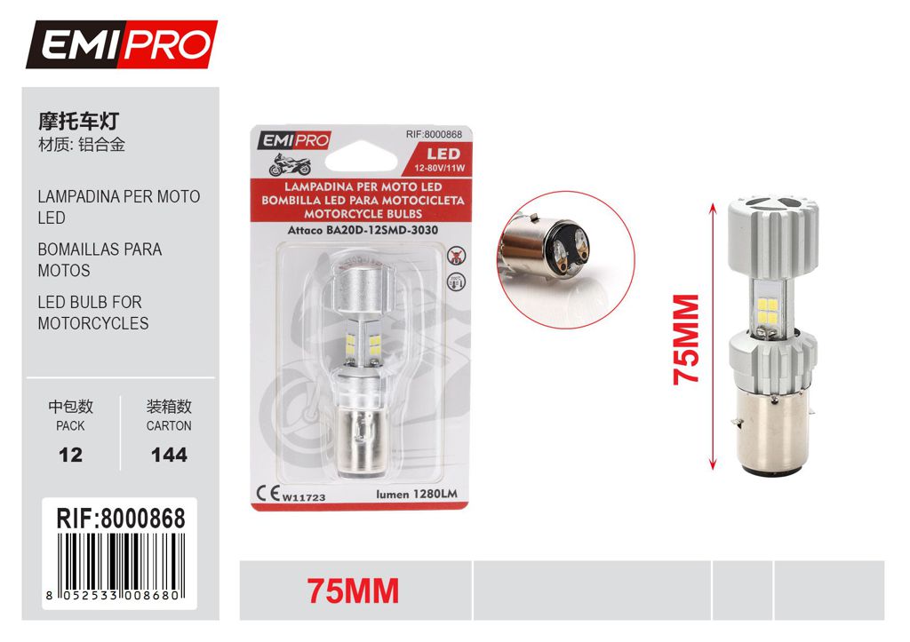 Lampadina Per Moto Led