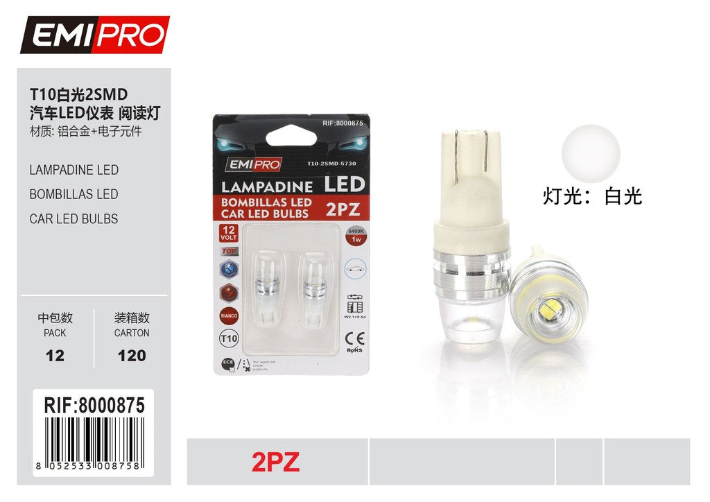 Lampadine Led T10 2Pcs