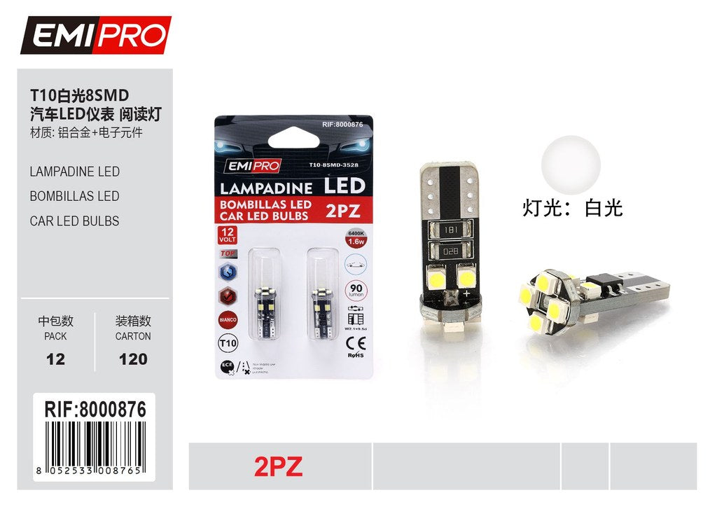 Lampadine Led T10 2Pcs