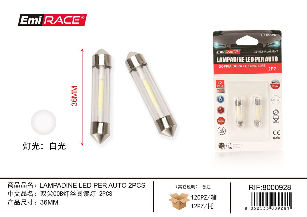 Lampadine Led 2Pcs 36mm