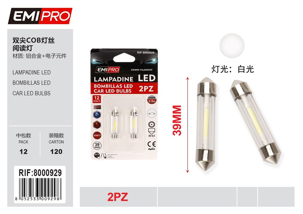 Lampadine Led 2Pcs 39mm