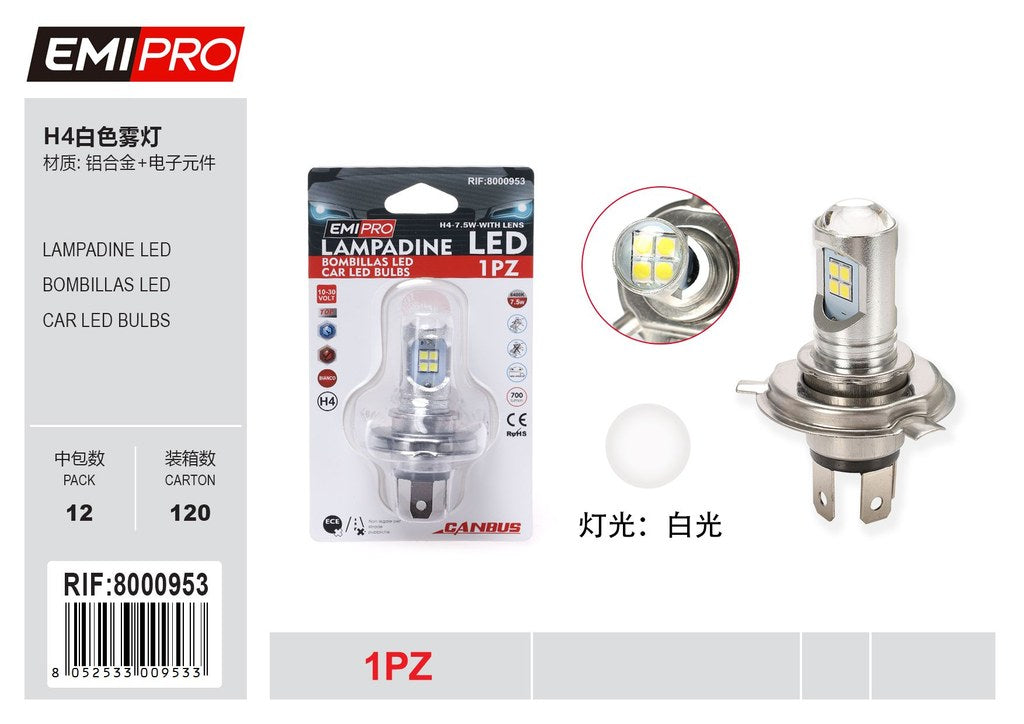 Lampadine Led H4 1Pcs 7.5w 10 30v