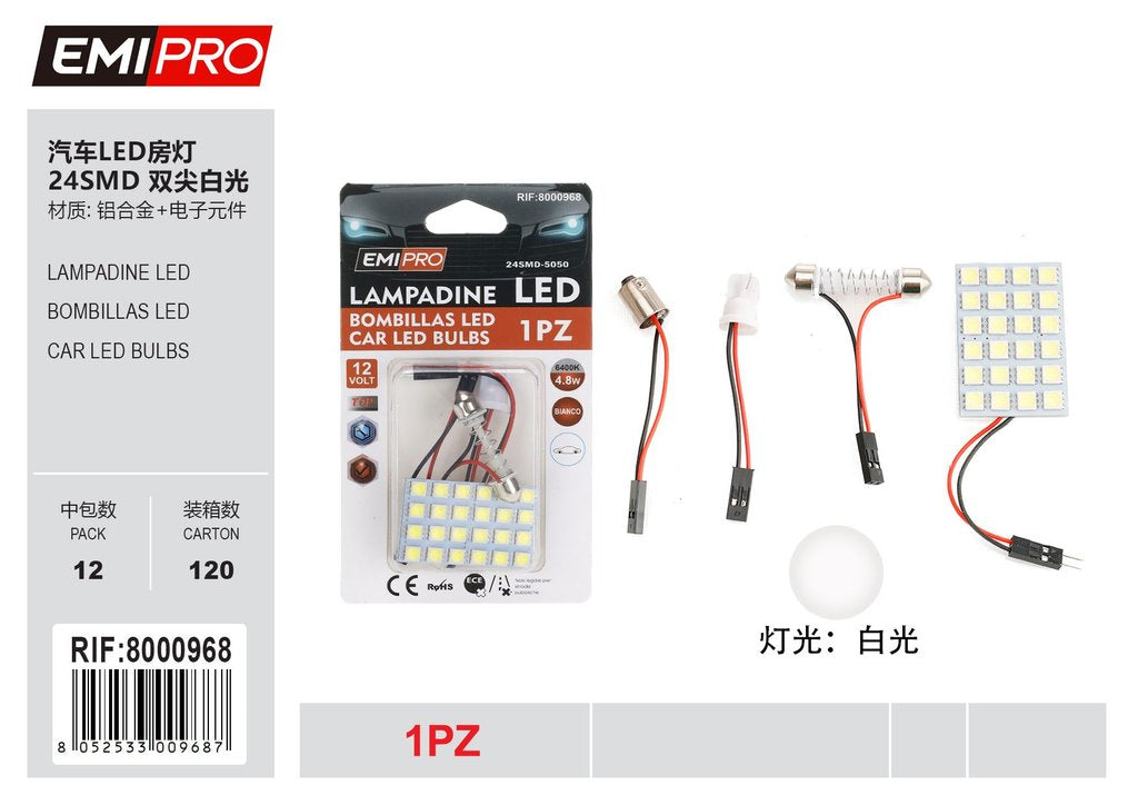 Lampadine Led 1Pcs T10 Bianca