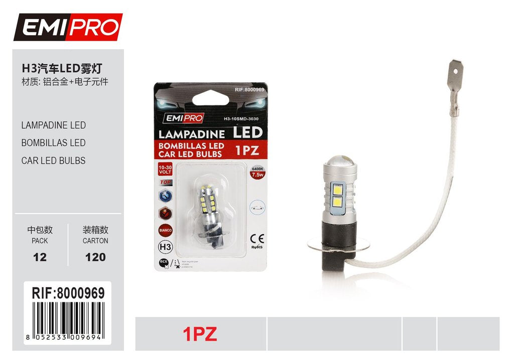 Led 1Pcs H3 7.5w
