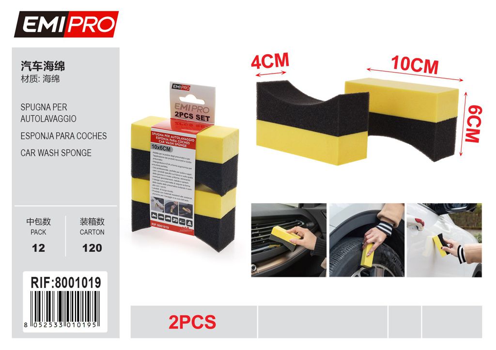 Spugna Per Autolavaggio 2Pcs