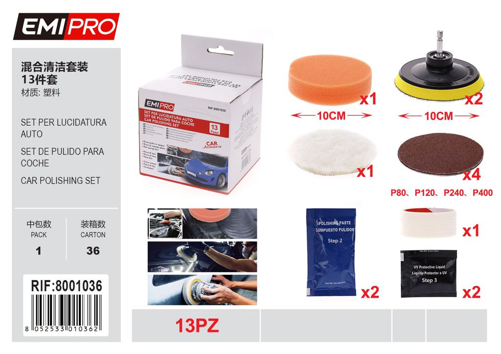 Set Per Lucidatura Auto