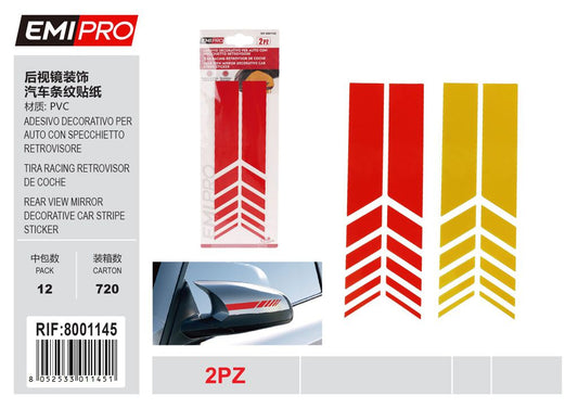 Adesivo Decorativo Per Auto Con Specchietto Retrovisore 2Pcs