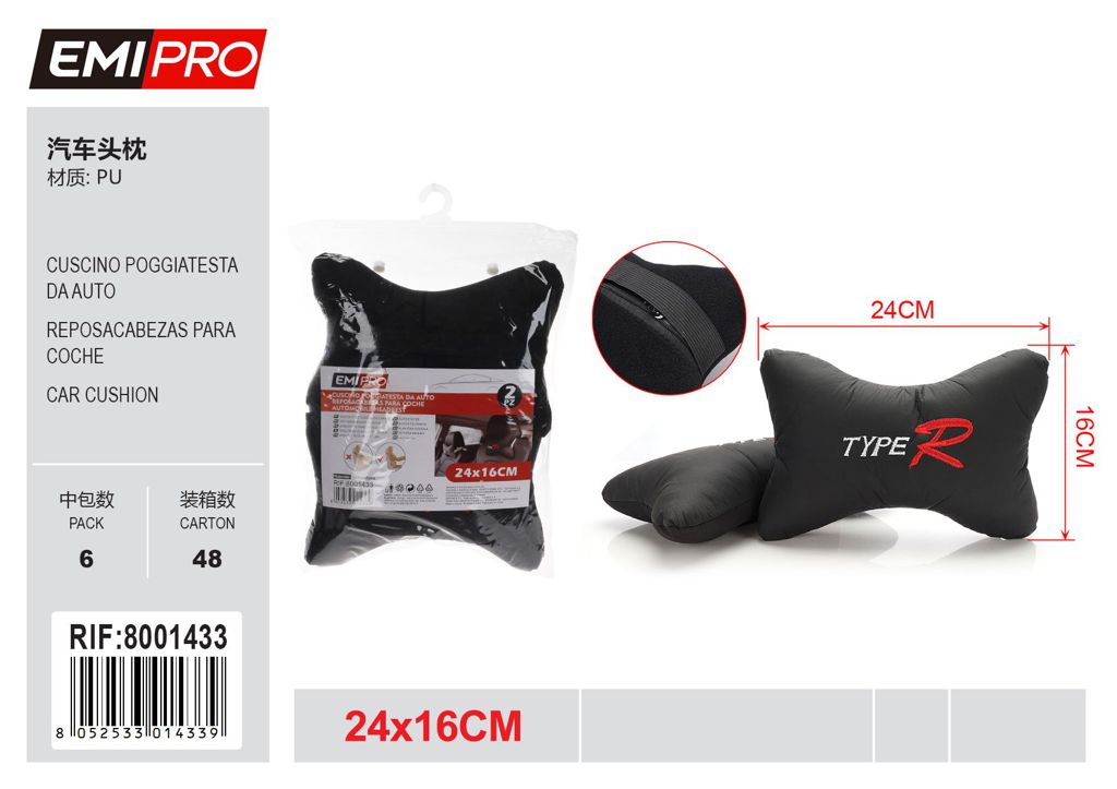Cuscino Poggiatesta Da Auto 2Pcs
