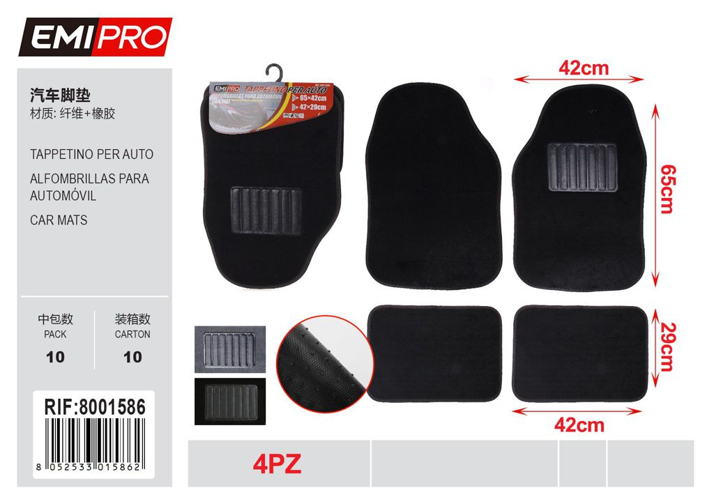 Tappetino Per Auto Set 4