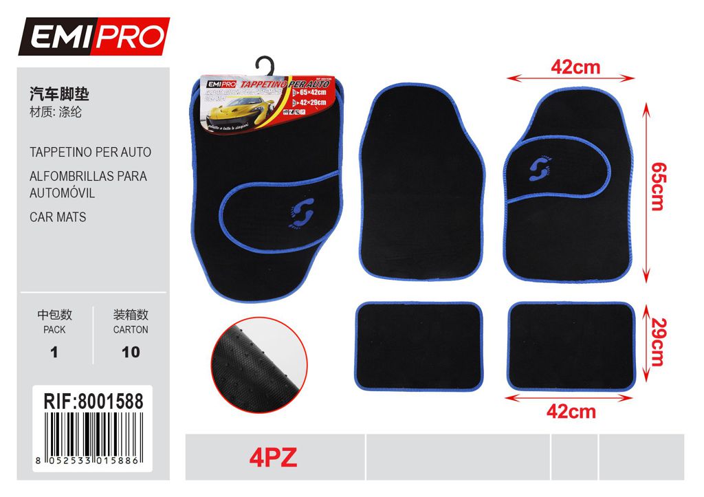 Tappetino Per Auto Set 4