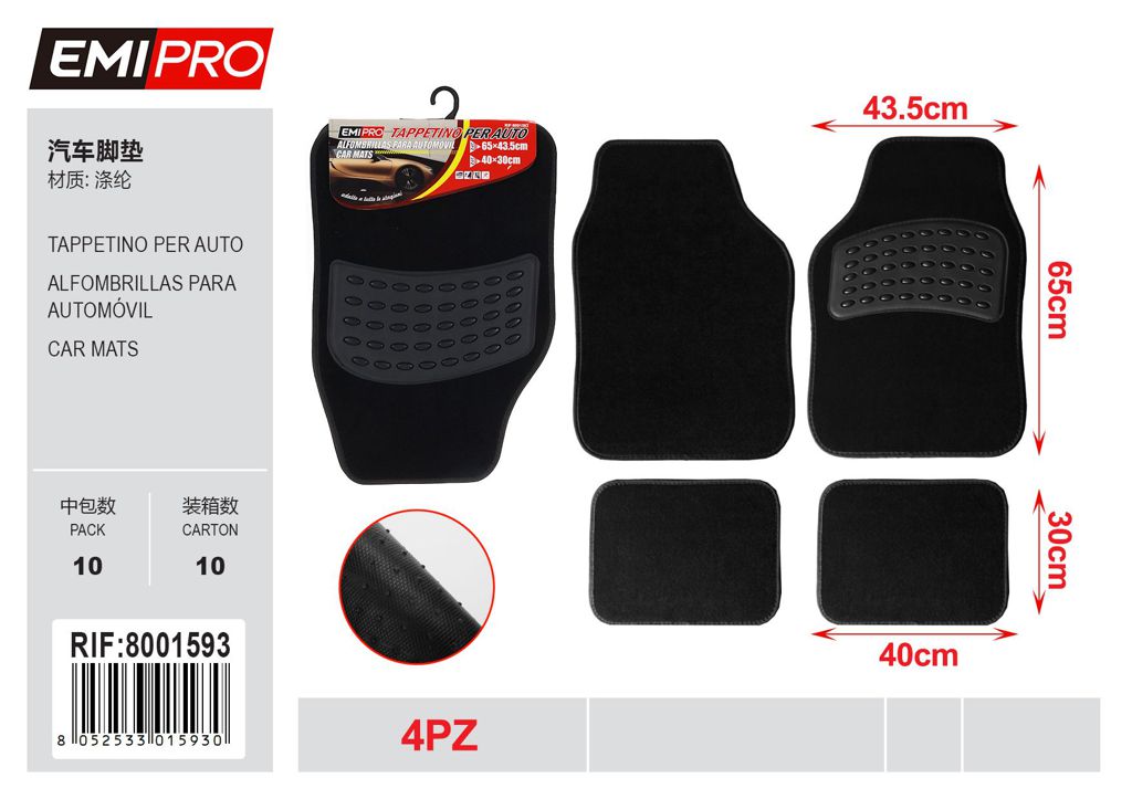 Tappetino Per Auto Set 4