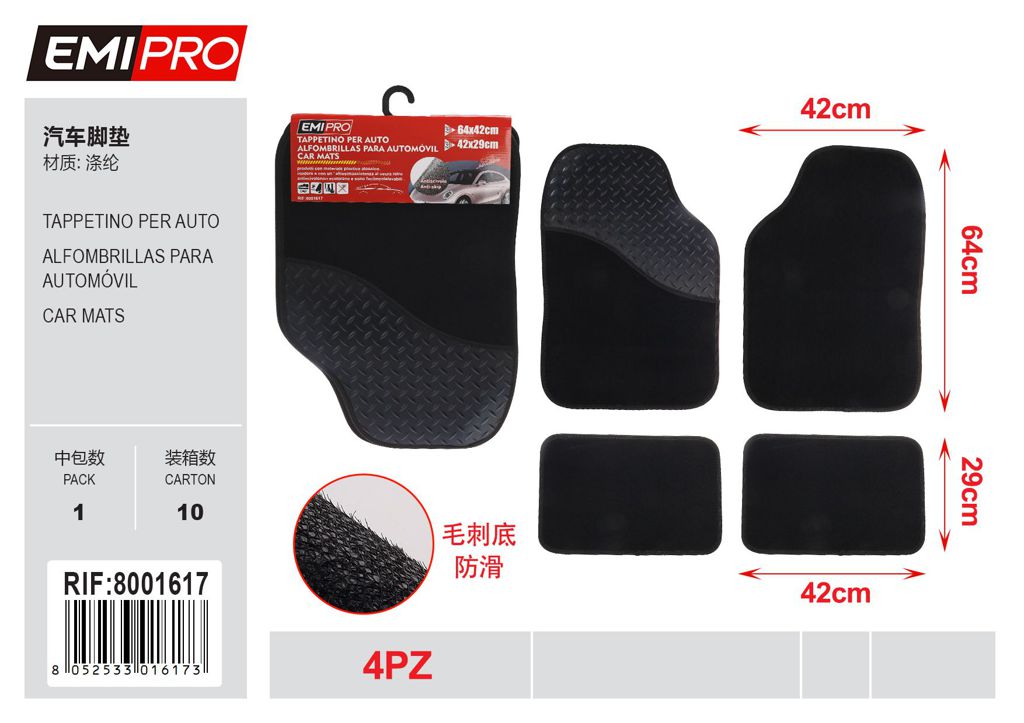 Tappetino Per Auto Set 4