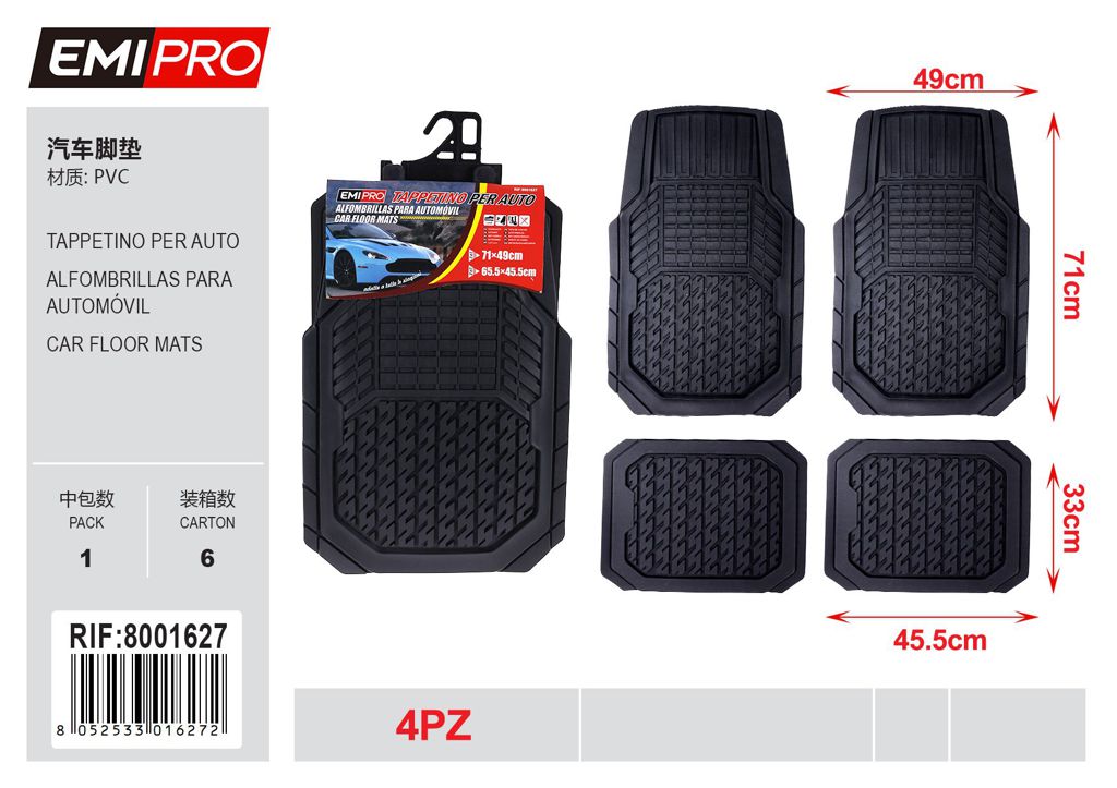 Tappetini Per Auto 4Pcs 4.1kg