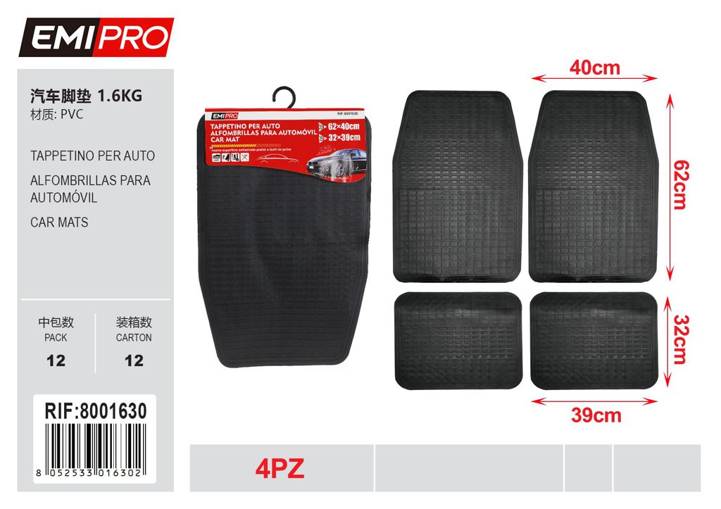 Tappetino Per Auto 4Pcs 1.6kg