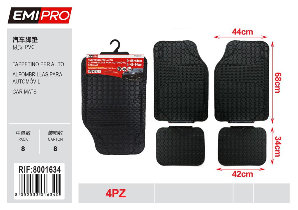 Tappetino Per Auto 4Pcs