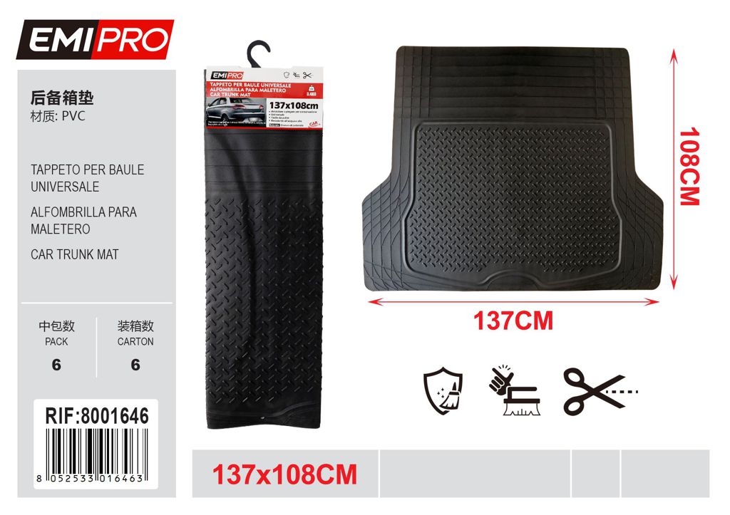 Tappeto Per Baule Universale 1Pcs
