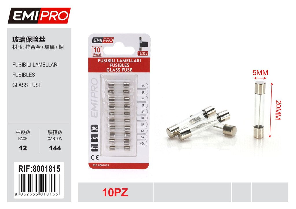 Fusibili 5*20mm 10Pcs