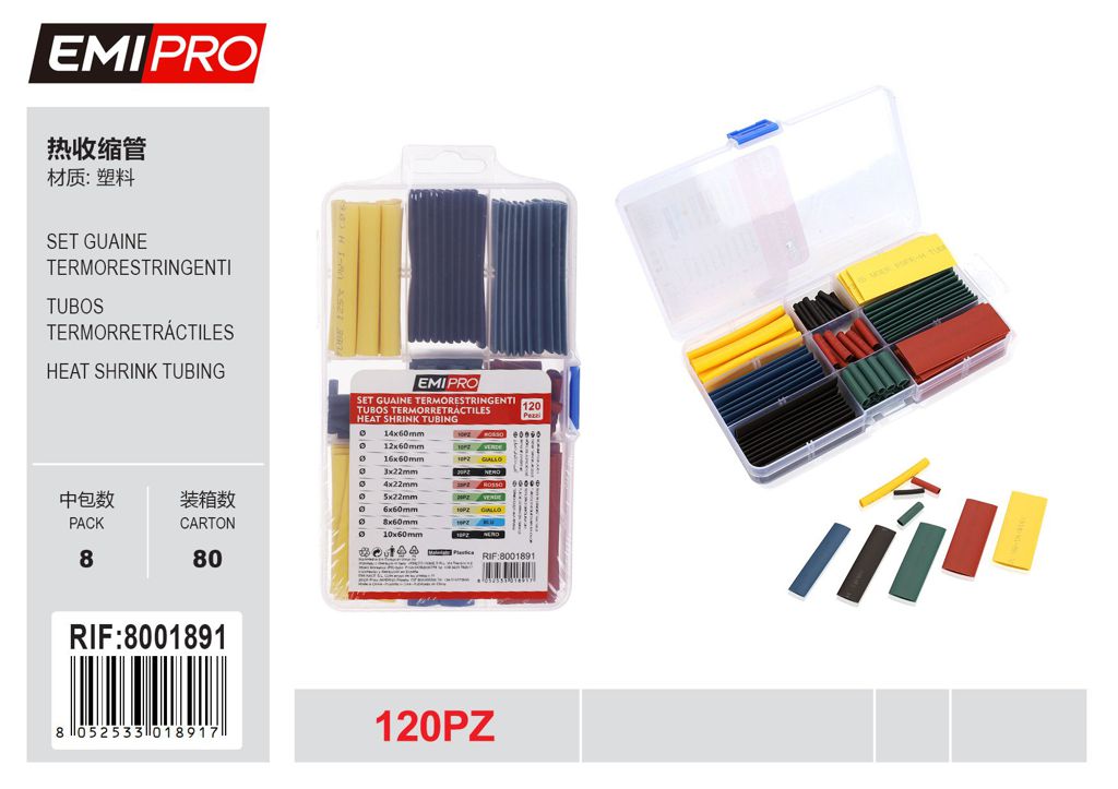 Set Guaine Termorestringenti 120Pcs