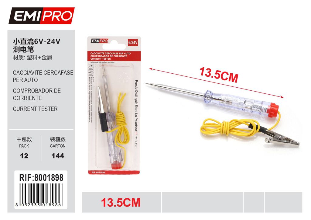 Cacciavite Cercafase Per Auto 6v-24v