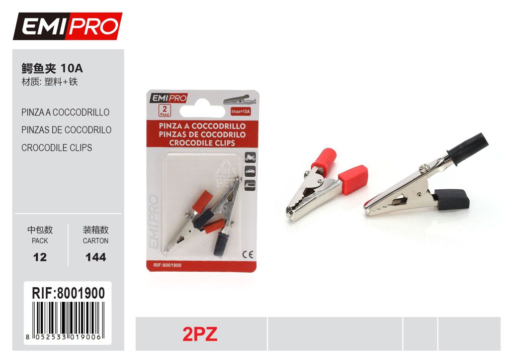 Pinza A Coccodrillo 2Pc 10A